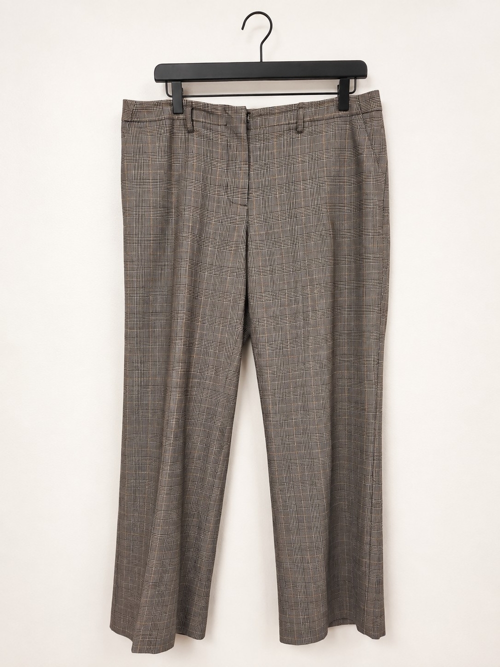 Men's Brown Glen Plaid Dress Pants